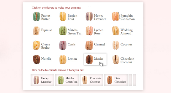 Macaron Cafe Flavor Picker and Shipping Factory