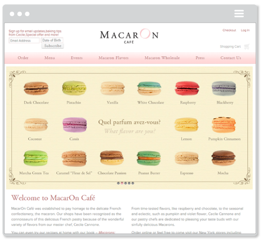 Macaron Cafe Flavor Picker and Shipping Factory